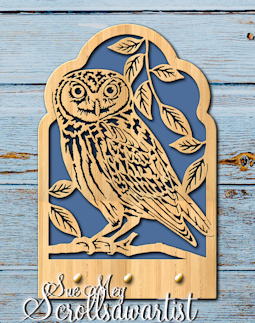 Elf owl key hanger
