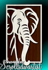 Elephant in frame