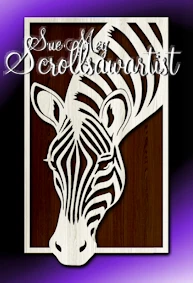 Zebra in frame