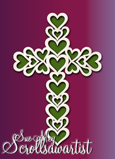 Cross of hearts