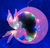 Lighted fairy on Moon
