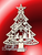 Decorative tree with nativity