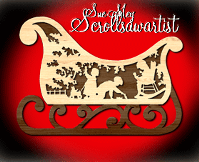 Christmas sleigh 6 Scroll Saw Artist