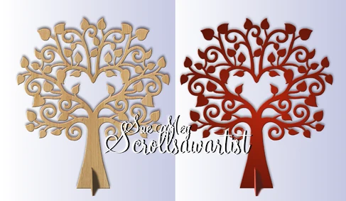 Freestanding Valentine's tree - Scroll Saw Artist