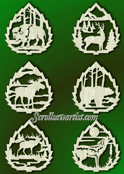 Wildlife ornaments Scroll Saw Artist
