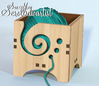 Yarn box #4 - Scroll Saw Artist