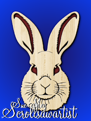 Scroll Saw Rabbit Pattern Bunny face - Scroll Saw Artist