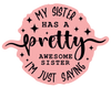  Sticker - My Sister (Set of 6) 