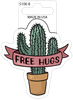 Sticker - Free Hugs (set of 6)