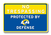 NFL Los Angeles Rams Defense Embossed Aluminum 7.5" x 11.5" 