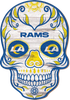 NFL 12" MDF Los Angeles Rams Sugar Skull 