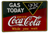 Coke Gas Today Sign