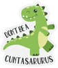  Sticker - Don't be a contasaurus - Canvas (set of 6) 