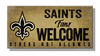 NFL 6"x 13" MDF New Orleans Fans Welcome Sign 