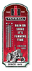 Thermometer - Farmall 17.50" x  7.25"
