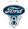 Sticker - Ford V8 (Set of 4)