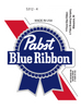 Sticker - Pabst Blue Ribbon (Set of 4)
