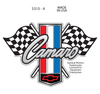 Sticker - Camaro Flags (Set of 4)
