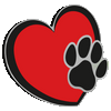 Dog Paw Heart Infinity Light