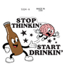 Sticker - Stop Thinkin' (Set of 6)