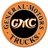 General Motors GMC Trucks Round **FULLY EMBOSSED STEEL** 