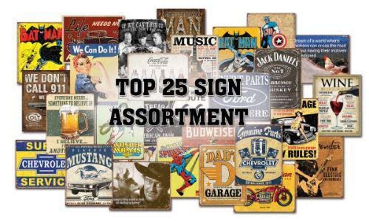 Top 25 Sign Assortment