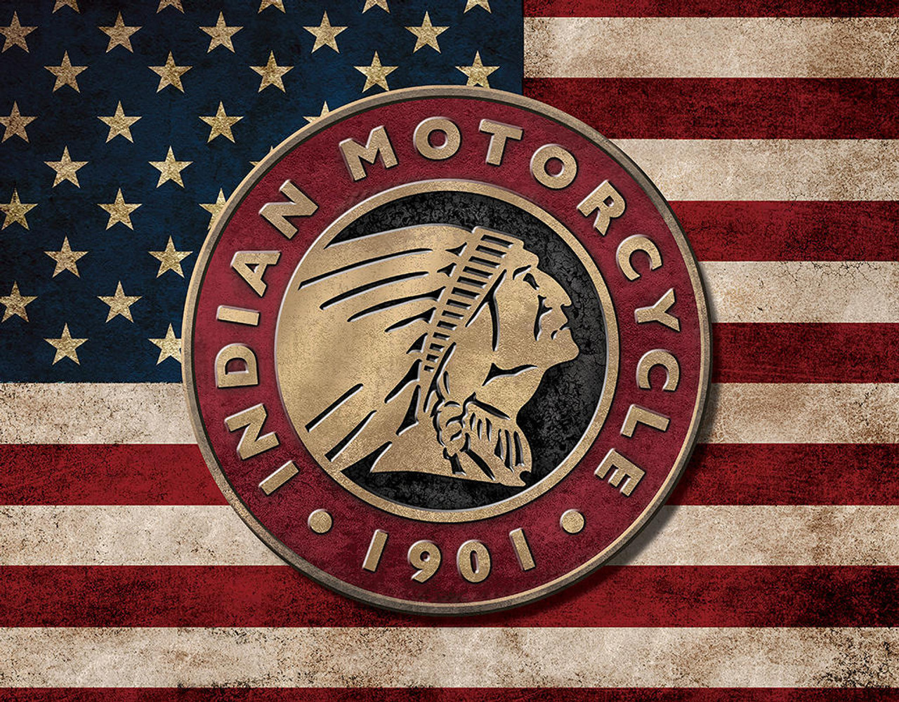Indian Motorcycles Indian Flag