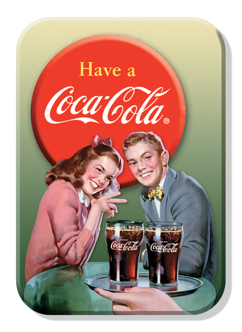 Coca-Cola Magnet COKE - Young Couple