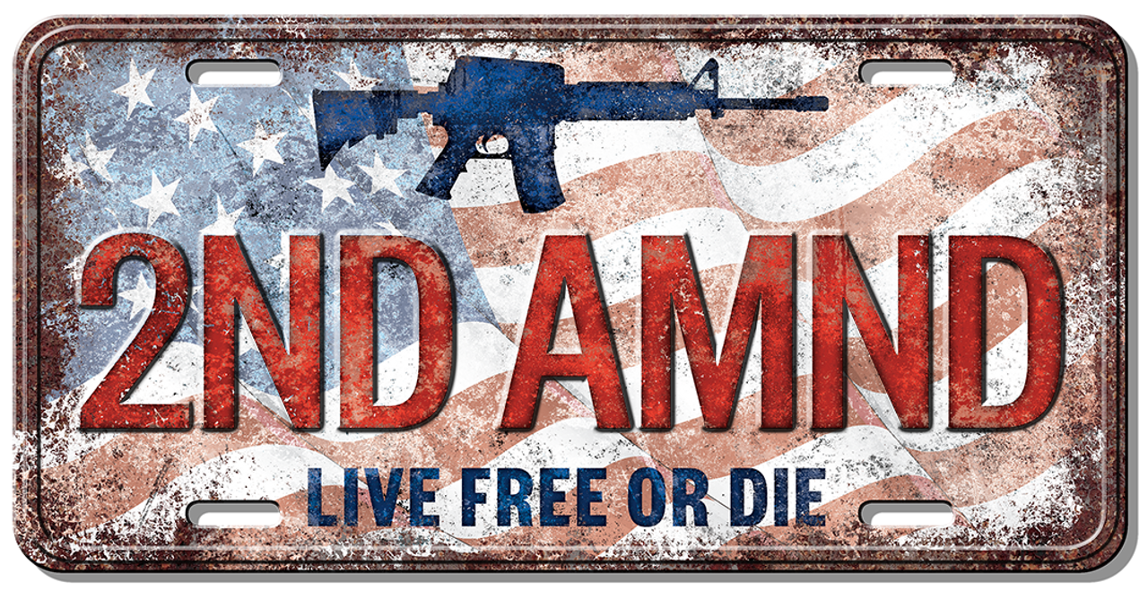 2nd Amnd License Plate