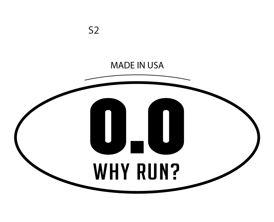  Sticker - Why Run (set of 6) 