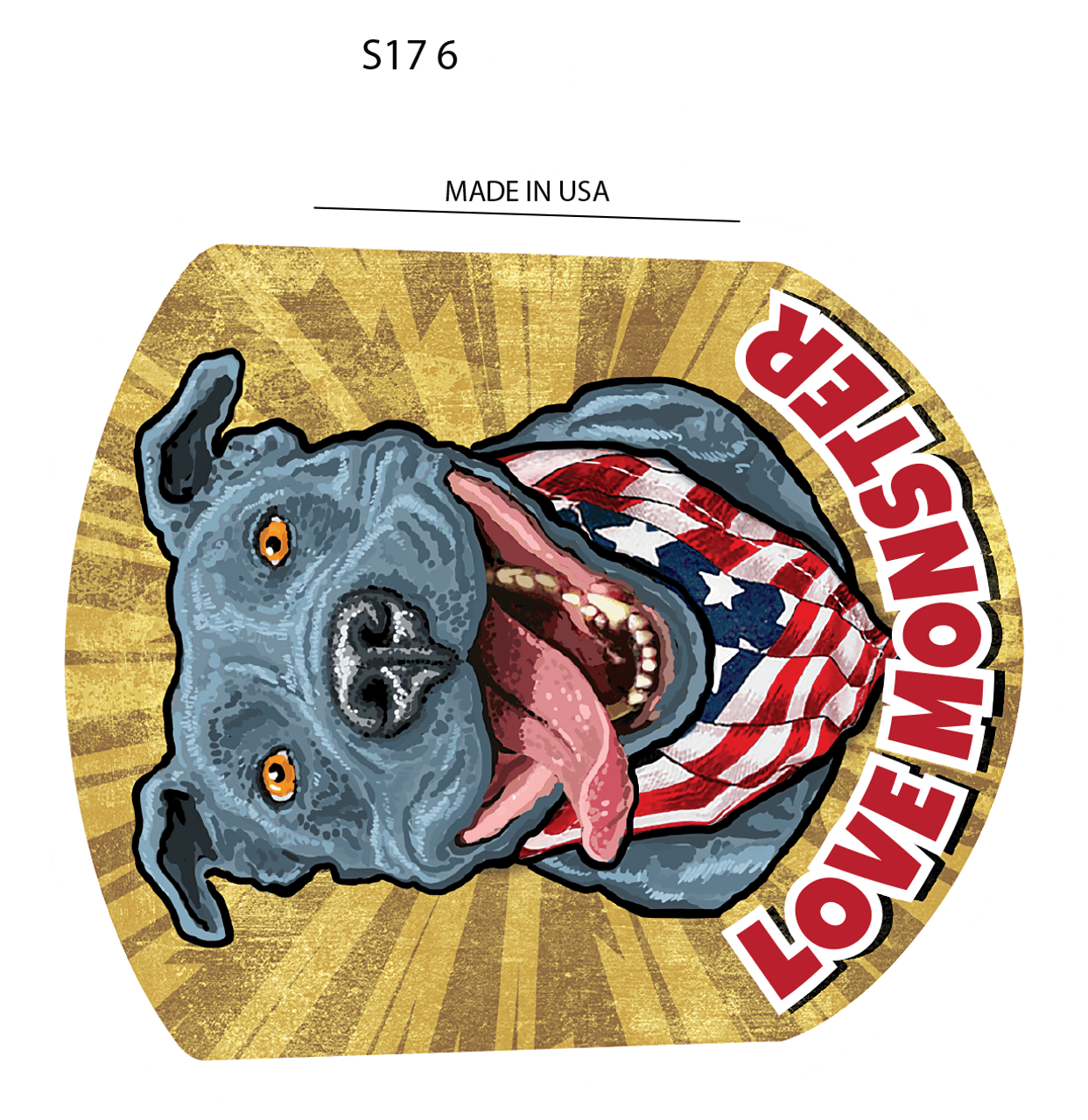  Sticker - Pitbull (Set of 6) 