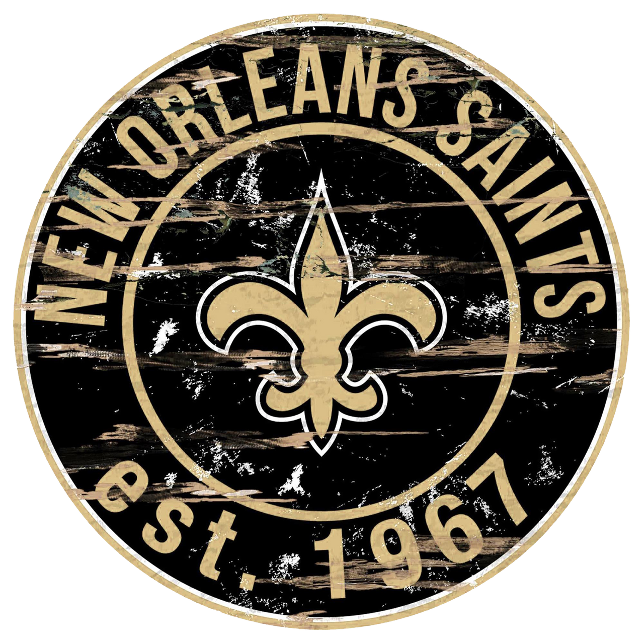 24" MDF New Orleans Saints NFL Sign Desperate Enterprises