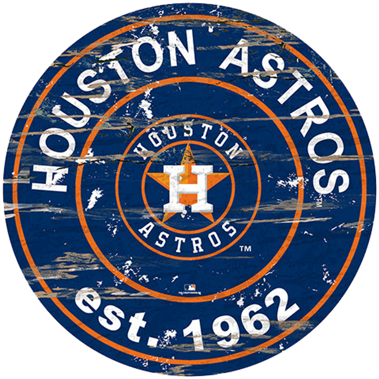 MLB 12 inch Baseball Shaped Sign Houston Astros