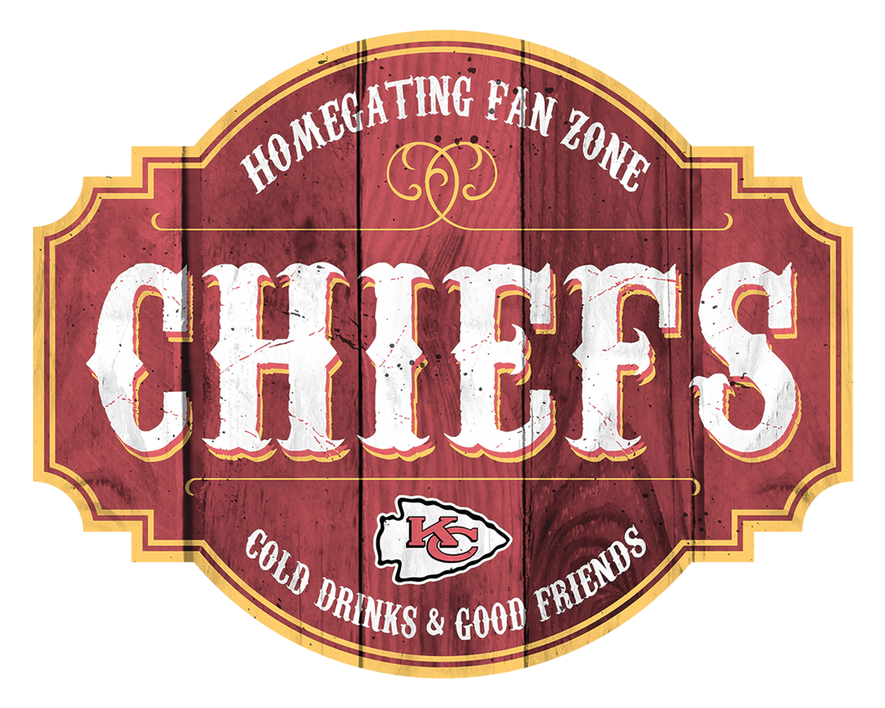NFL 24" MDF Kansas City Chiefs HomeGating 