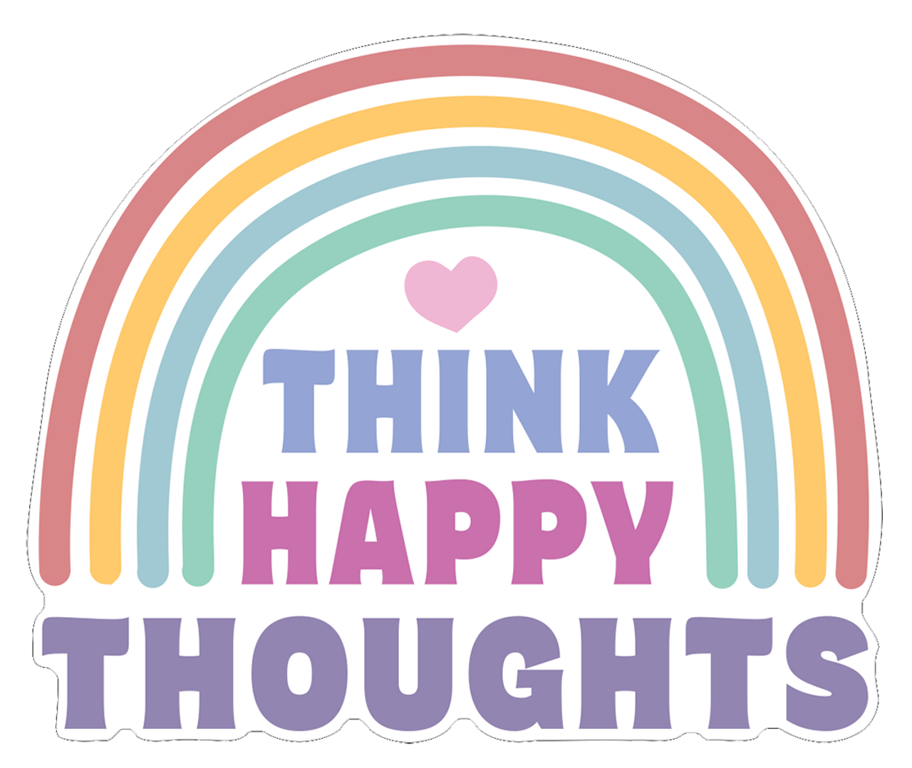 Sticker - Happy Thoughts Set of 6