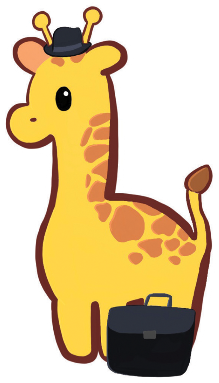 Sticker - Long Day Giraffe set of 6