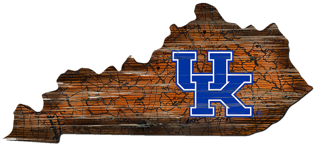 24 State - Kentucky MIN OF 5 MIX AND MATCH WOOD SPORTS SIGNS