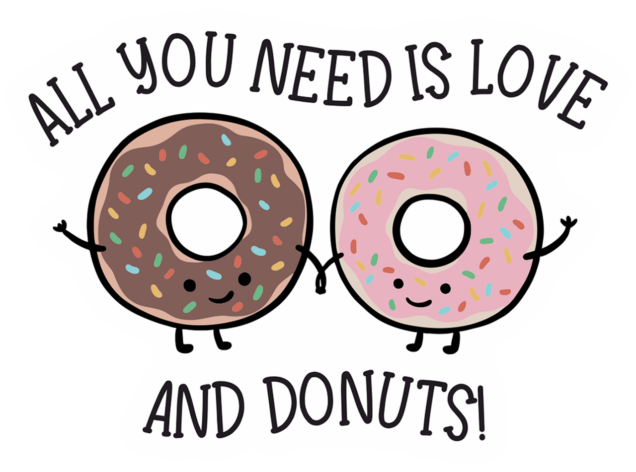  Love and Donuts Matte (set of 8) 