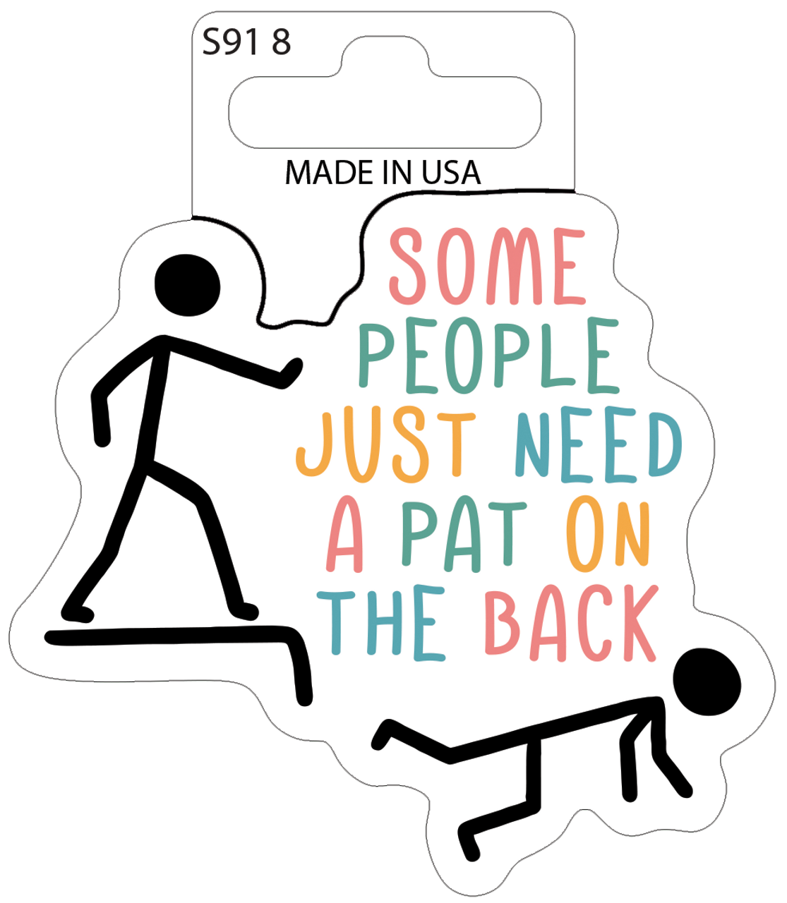 Sticker - Pat on Back Matte (set of 8) 