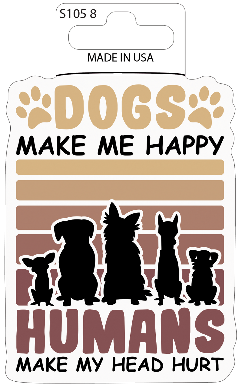  Dogs Make Me Happy Canvas (set of 6) 