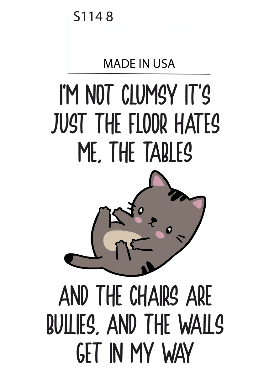 Sticker - Not Clumsy (set of 6)