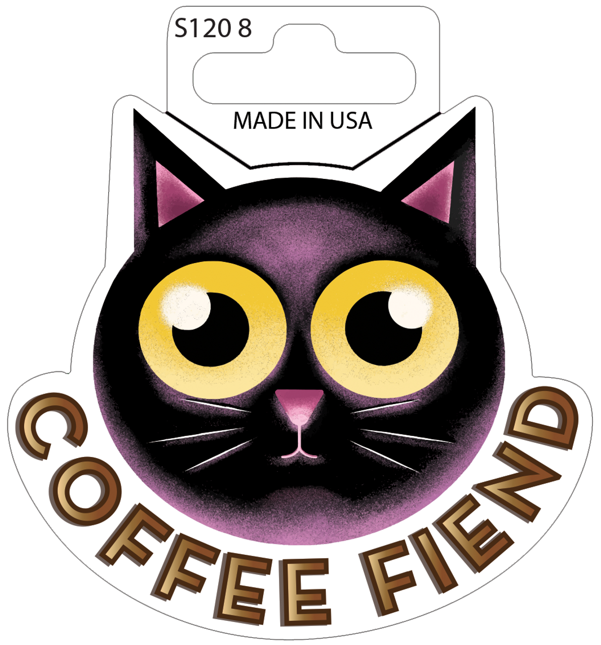  Sticker - Coffee Fiend Matte (set of 6) 