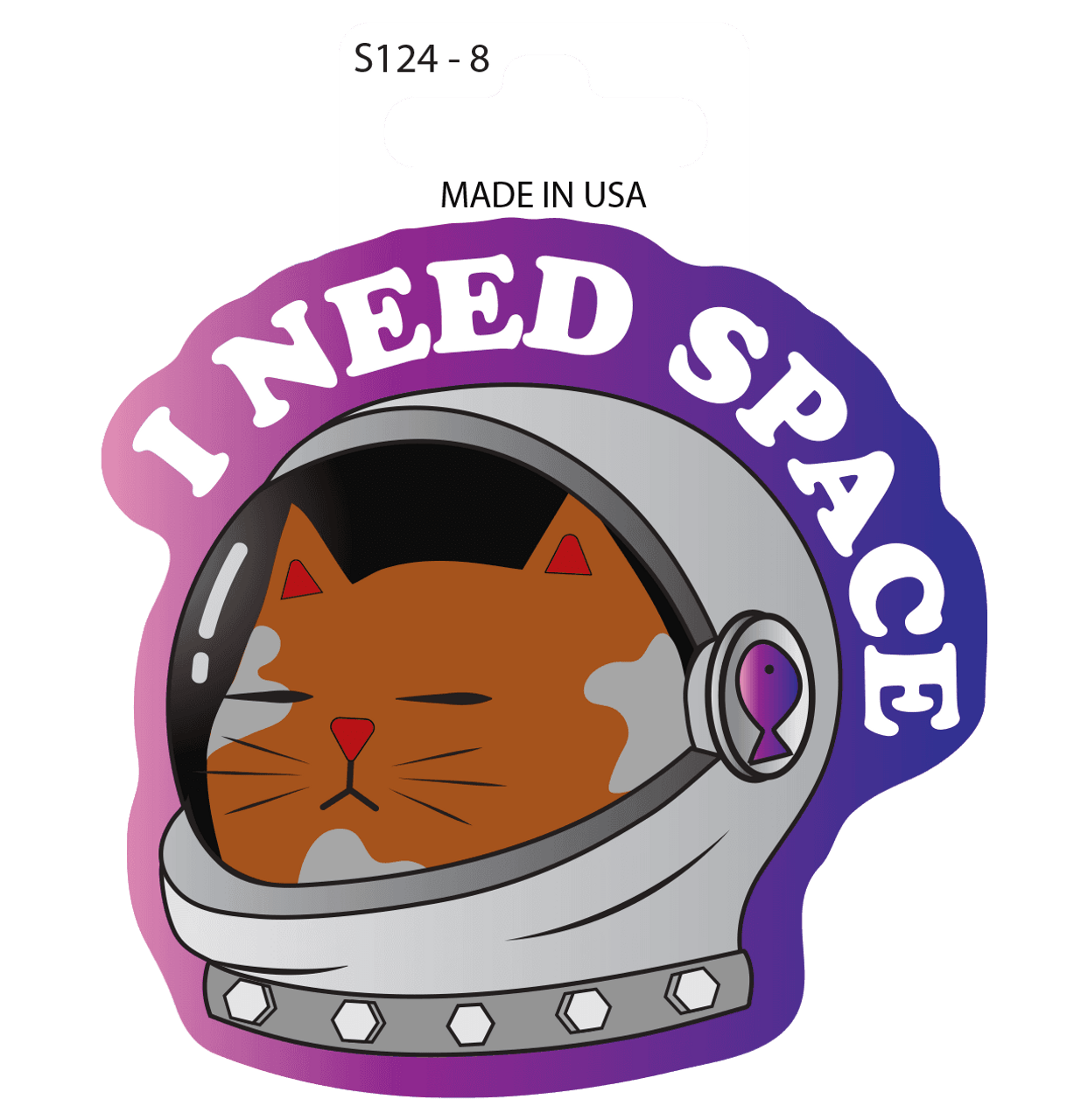  Sticker - Need Space Gloss (set of 6 ) 