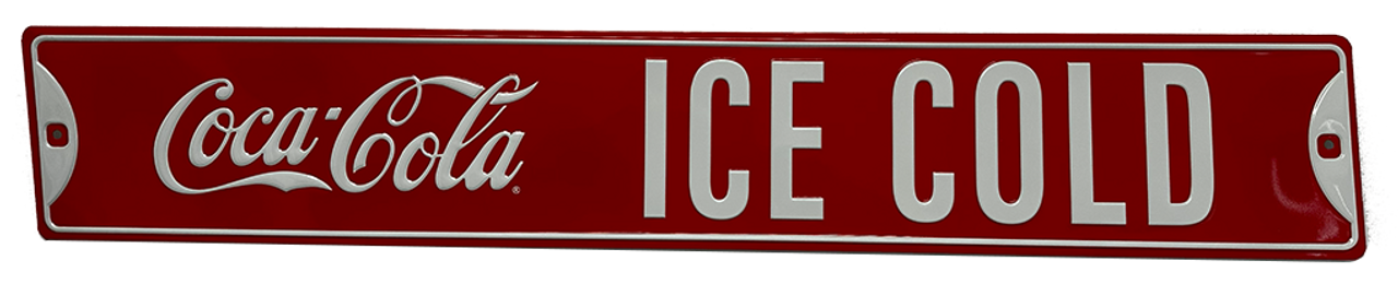 Coke Ice Cold Street Sign