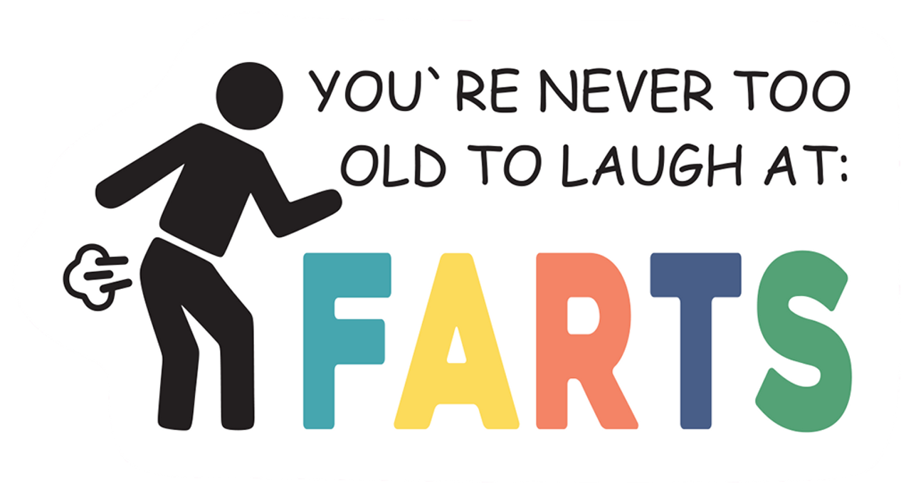  Sticker - laugh at farts - Matte (set of 8) 