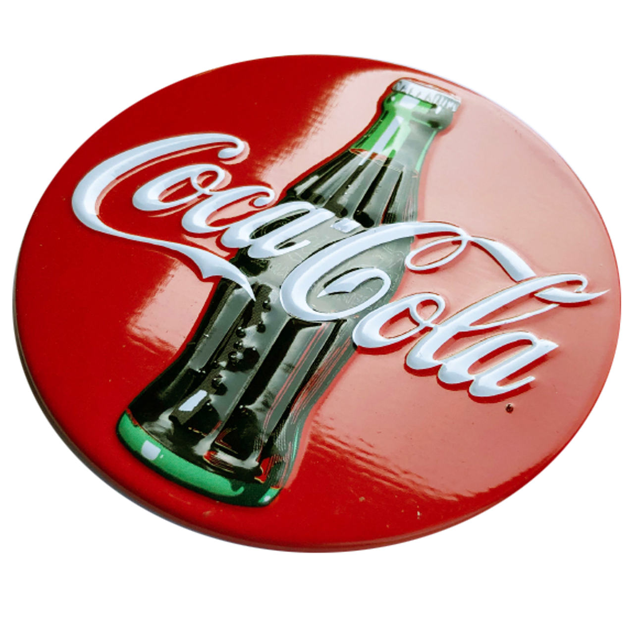 COKE DISC TIN MAGNET -  Ande Rooney