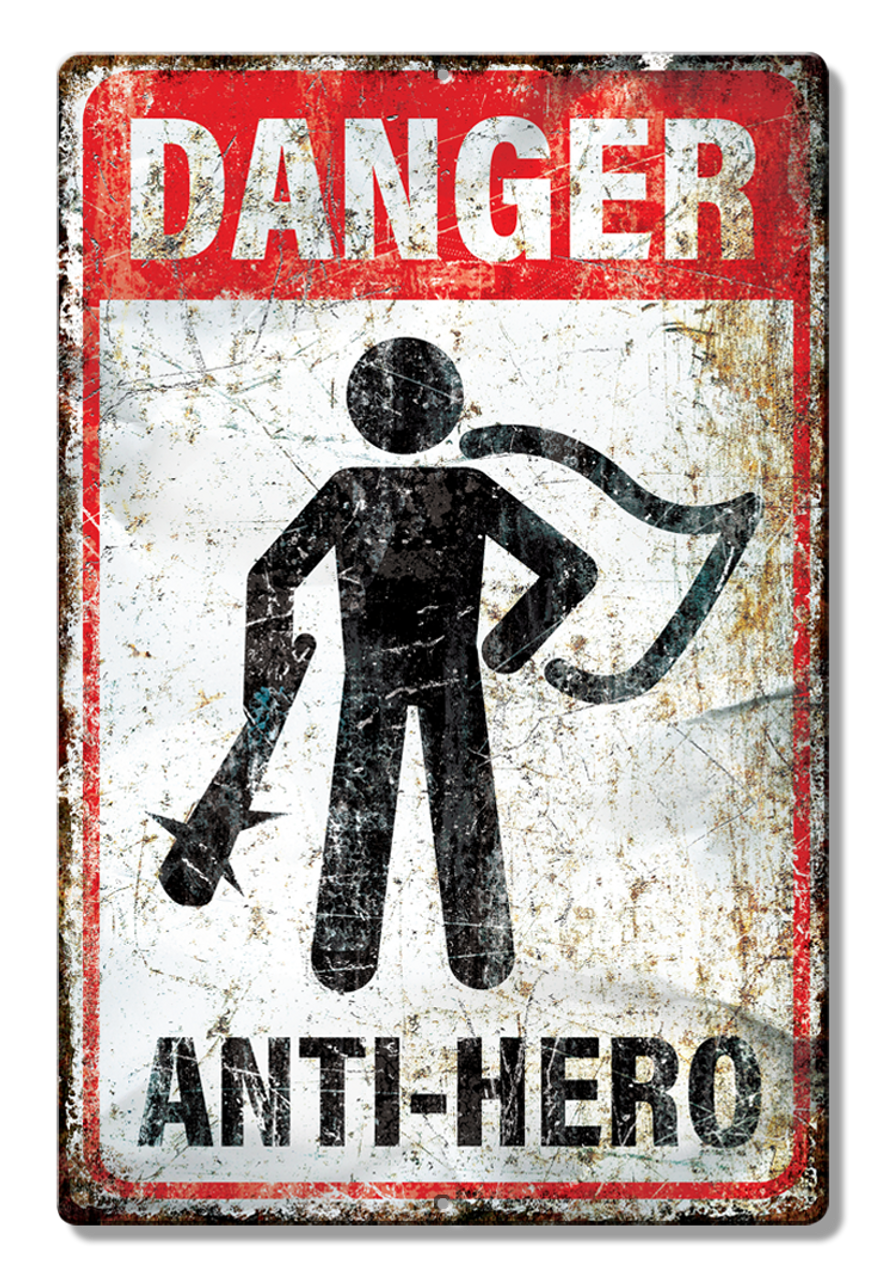  Anti Hero ALUMINUM -  7.75" x 11.75" 