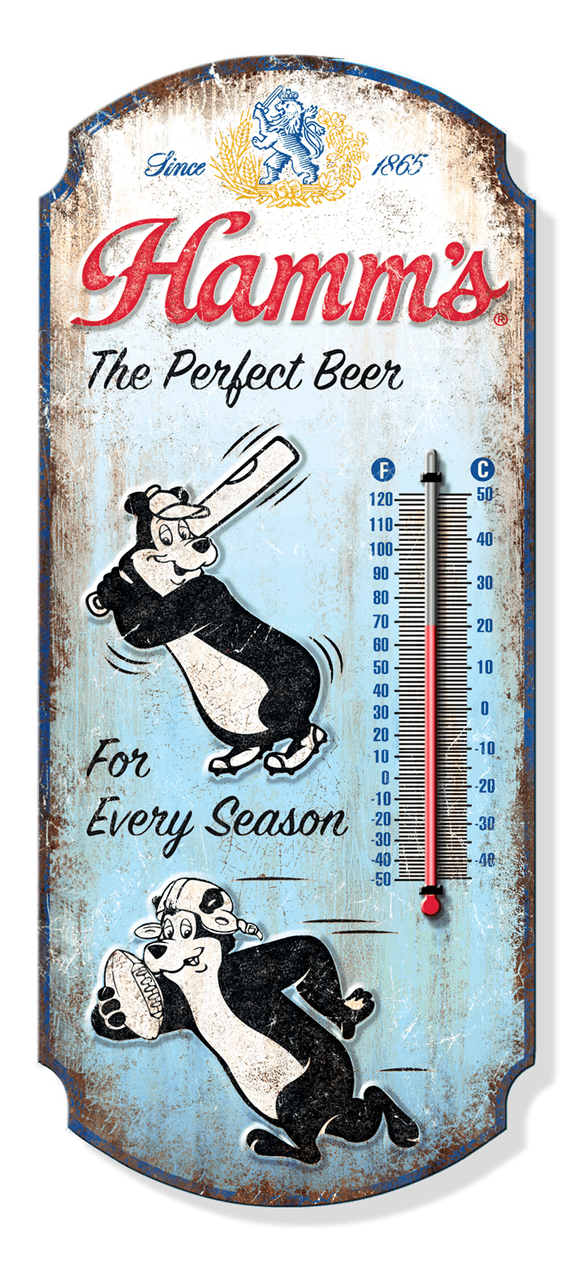 Hamm's Thermometer - HAMMS 17.5" x 7.5"