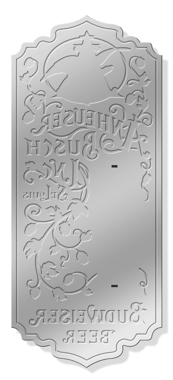 Anheuser-Busch Thermometer - Budweiser 17.5" x  7.5"