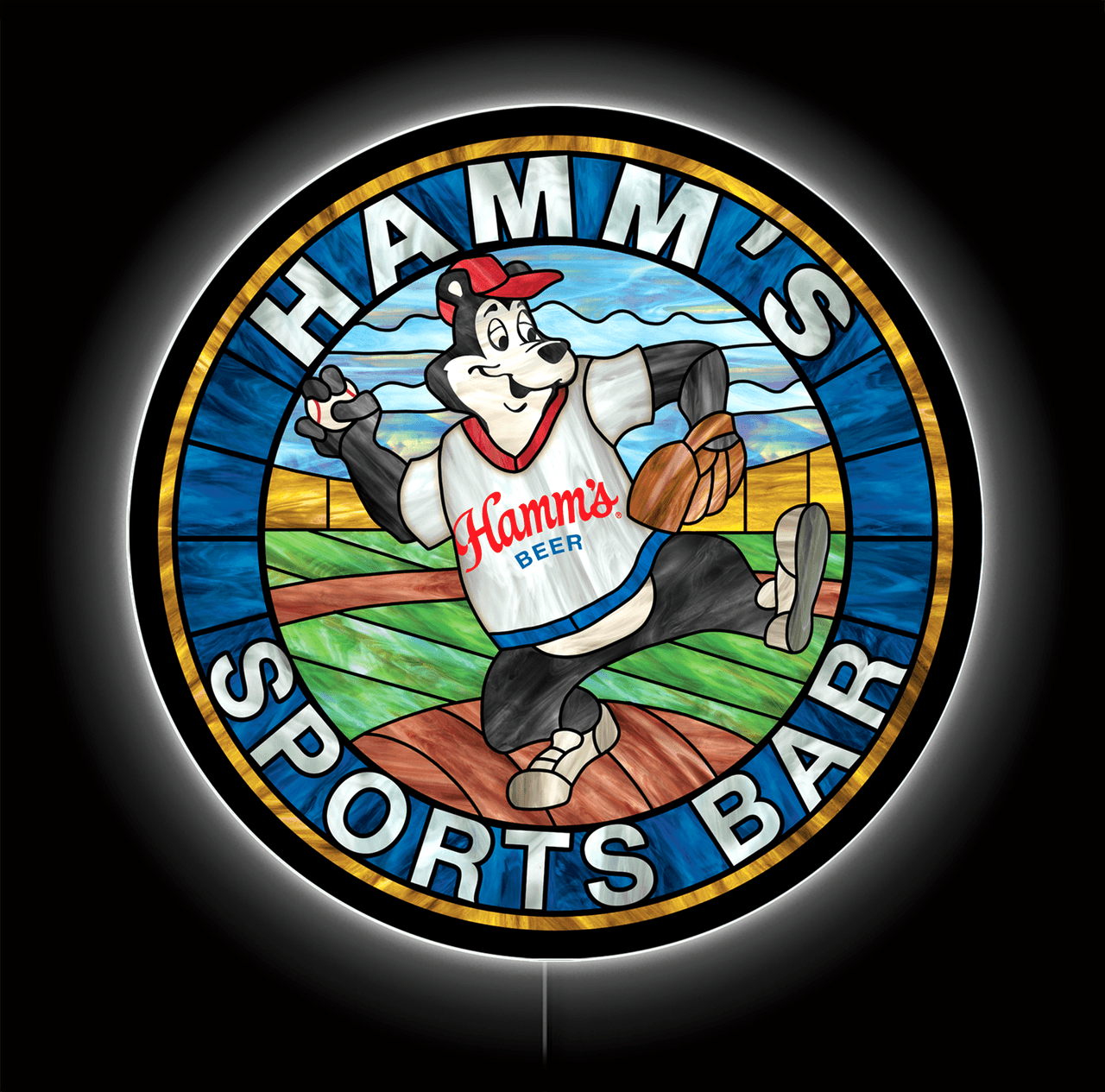 Molson Coors 23" LED HAMM'S BASEBALL 